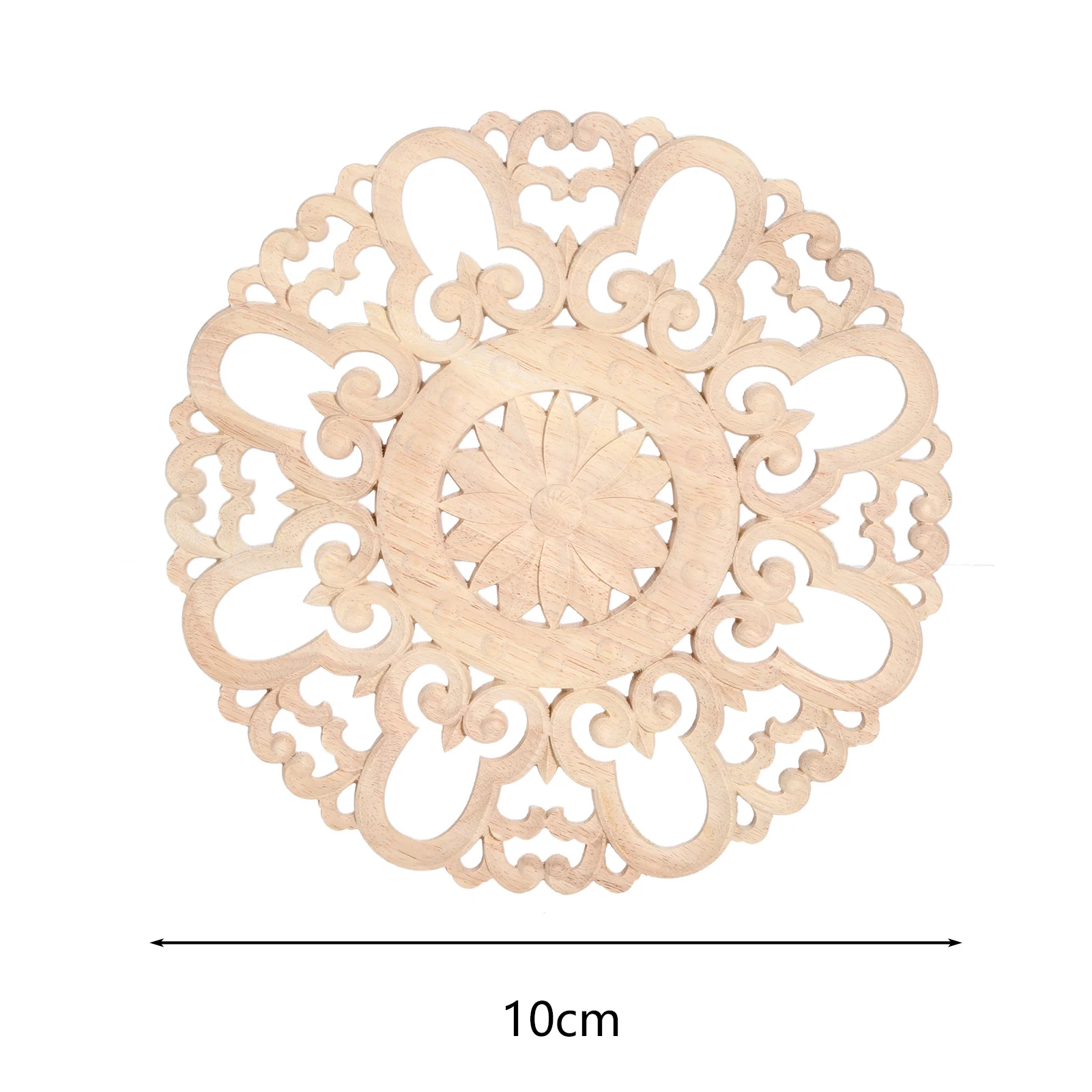 1 pc natural unpainted wood carving decorative accessories round applique furniture accessories vintage crafts for home
1 pc natural unpainted wood carving decorative accessories round applique furniture accessories vintage crafts for home