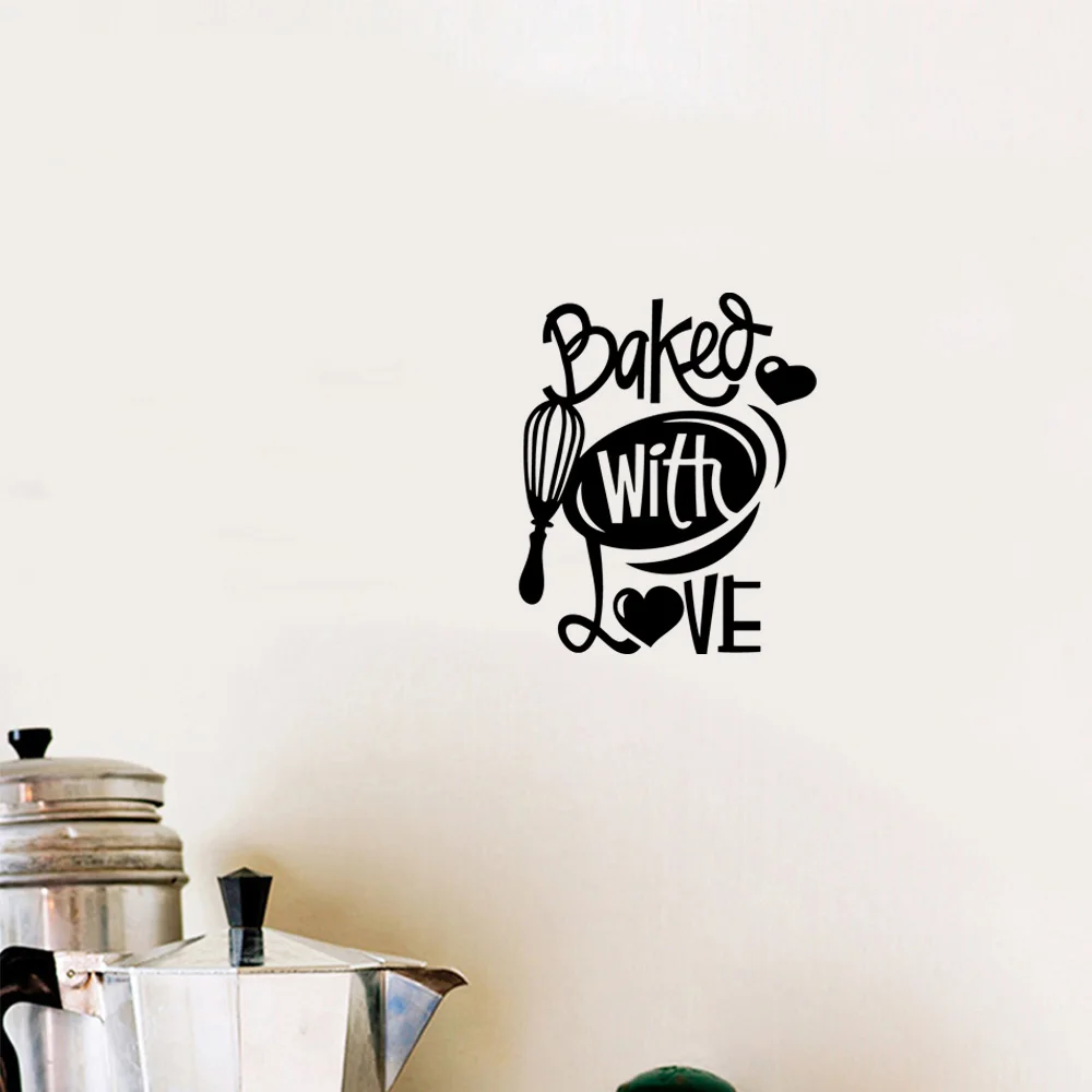1 pc pretty baked with love kitchen or cooking Wall Sticker Home Decoration Accessories For Waterproof Wall Art Decal kitchen
1 pc pretty baked with love kitchen or cooking Wall Sticker Home Decoration Accessories For Waterproof Wall Art Decal kitchen
