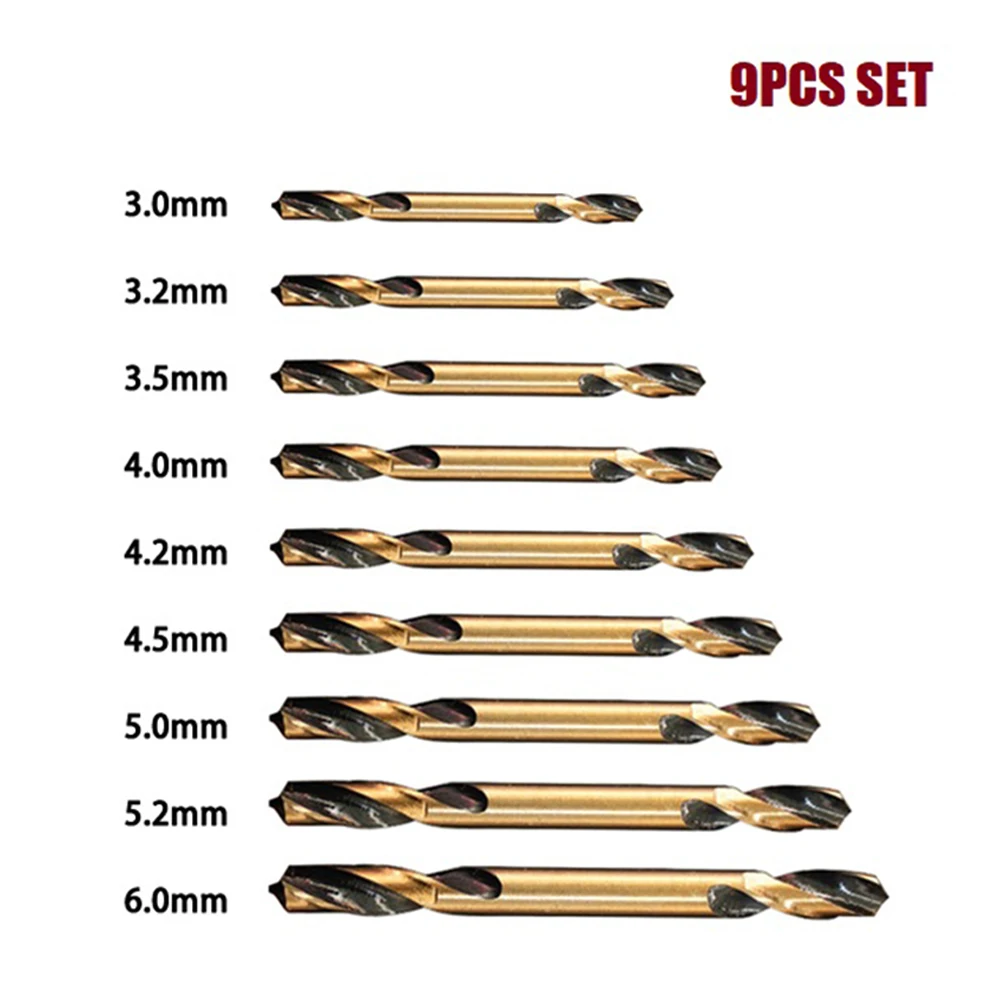 9pcs Double-ended Auger Drill Bits HSS Auger Drill Bit Set For Metal Stainless Steel Wood Drilling 3-6mm Drilling Power Tool
9pcs Double-ended Auger Drill Bits HSS Auger Drill Bit Set For Metal Stainless Steel Wood Drilling 3-6mm Drilling Power Tool