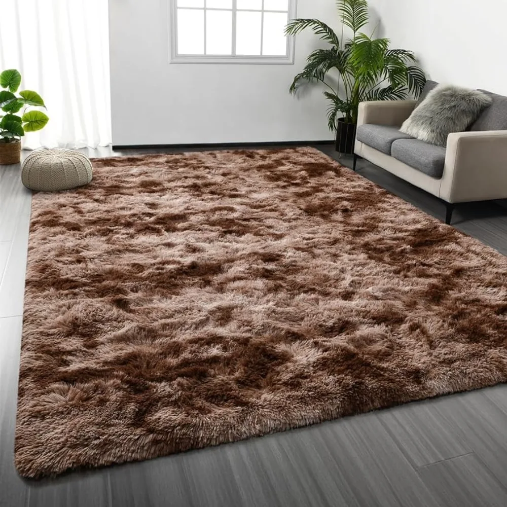 

Tie-Dyed Plush Fuzzy Rugs for Living Room Large Carpet Large Shag Area Rugs 8 X 10 Carpet in the Bedroom Carpets Soft Fluffy