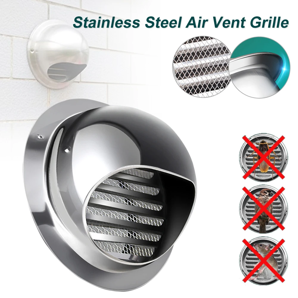 Universal Stainless Steel Wall Ceiling Air Vent Ducting Hardware Tool Ventilation Exhaust Grille Cover Outlet Cooling Vents Cap
Universal Stainless Steel Wall Ceiling Air Vent Ducting Hardware Tool Ventilation Exhaust Grille Cover Outlet Cooling Vents Cap