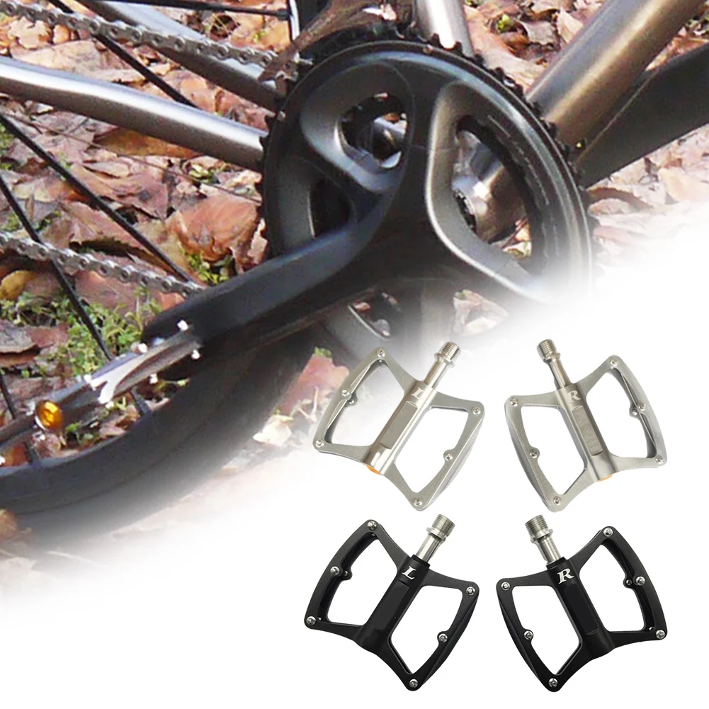 1 Pair Of Bicycle Pedal MTB Titanium Alloy Pedal Ultralight Road Bike Bicycle Pedal Bearing Pedal 9.5x8.5x1cm Bike Accessories
1 Pair Of Bicycle Pedal MTB Titanium Alloy Pedal Ultralight Road Bike Bicycle Pedal Bearing Pedal 9.5x8.5x1cm Bike Accessories