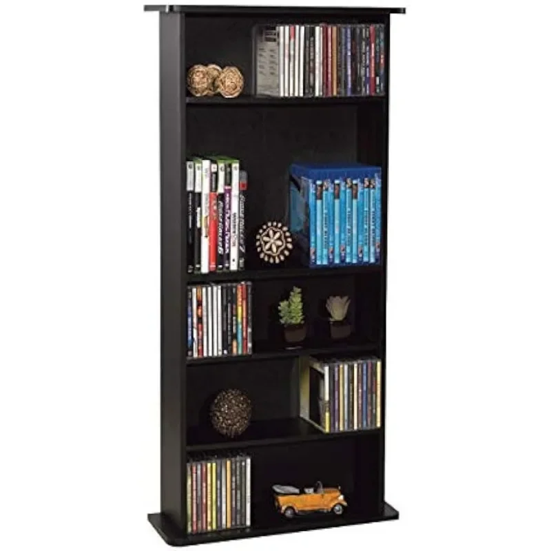 

Atlantic Drawbridge Media Storage Cabinet - Organize optical media, up to 240 CD, or 108 DVD, or 132 BD/Video Games, Adjustable