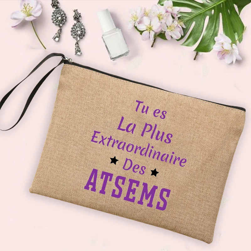 Linen Zipper Pouch Cosmetic Bag A Super Atsem Printed Best Gifts for Atsem Women Neceser Makeup Bag Travel Toiletries Organizer
Linen Zipper Pouch Cosmetic Bag A Super Atsem Printed Best Gifts for Atsem Women Neceser Makeup Bag Travel Toiletries Organizer