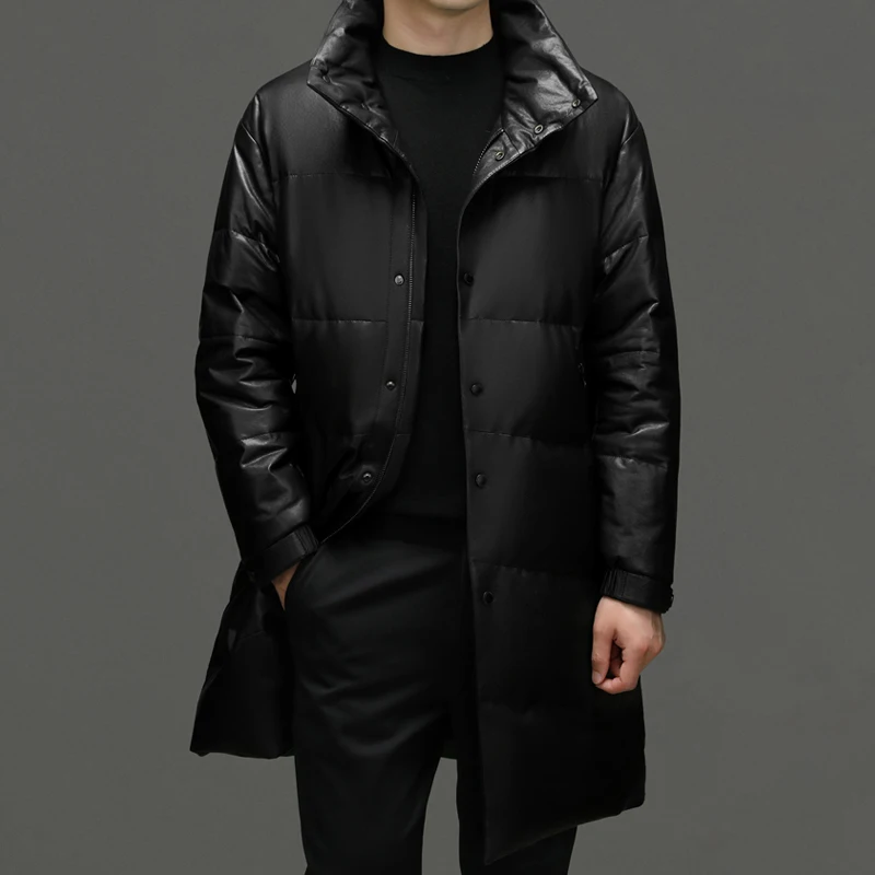 2024 Autumn and Winter New Men's Business Fashion British Style Casual Leather Jacket Stand Collar Down Jacket Sheepskin Coat
2024 Autumn and Winter New Men's Business Fashion British Style Casual Leather Jacket Stand Collar Down Jacket Sheepskin Coat