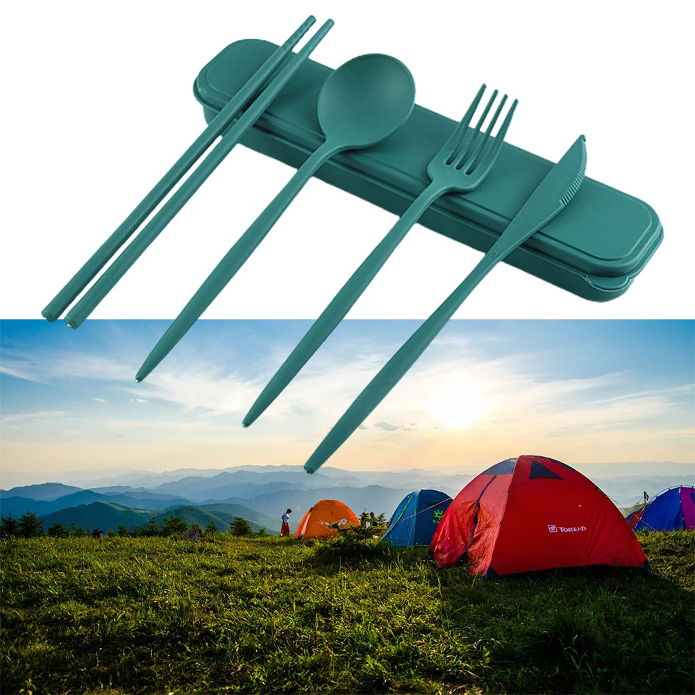 Hot Sale Travel Cutlery Set Spoon Chopsticks Blue/green/yellow/orange For Outdoor Activities Lightweight Plastic
Hot Sale Travel Cutlery Set Spoon Chopsticks Blue/green/yellow/orange For Outdoor Activities Lightweight Plastic