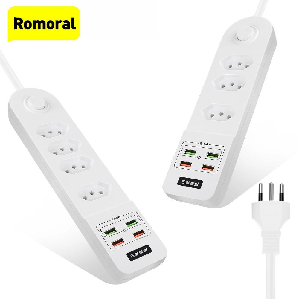 2500W Brazil Power Strip 2.4A USB Charging BR Extension Socket Electrical Charger For Smartphone Tablet
2500W Brazil Power Strip 2.4A USB Charging BR Extension Socket Electrical Charger For Smartphone Tablet