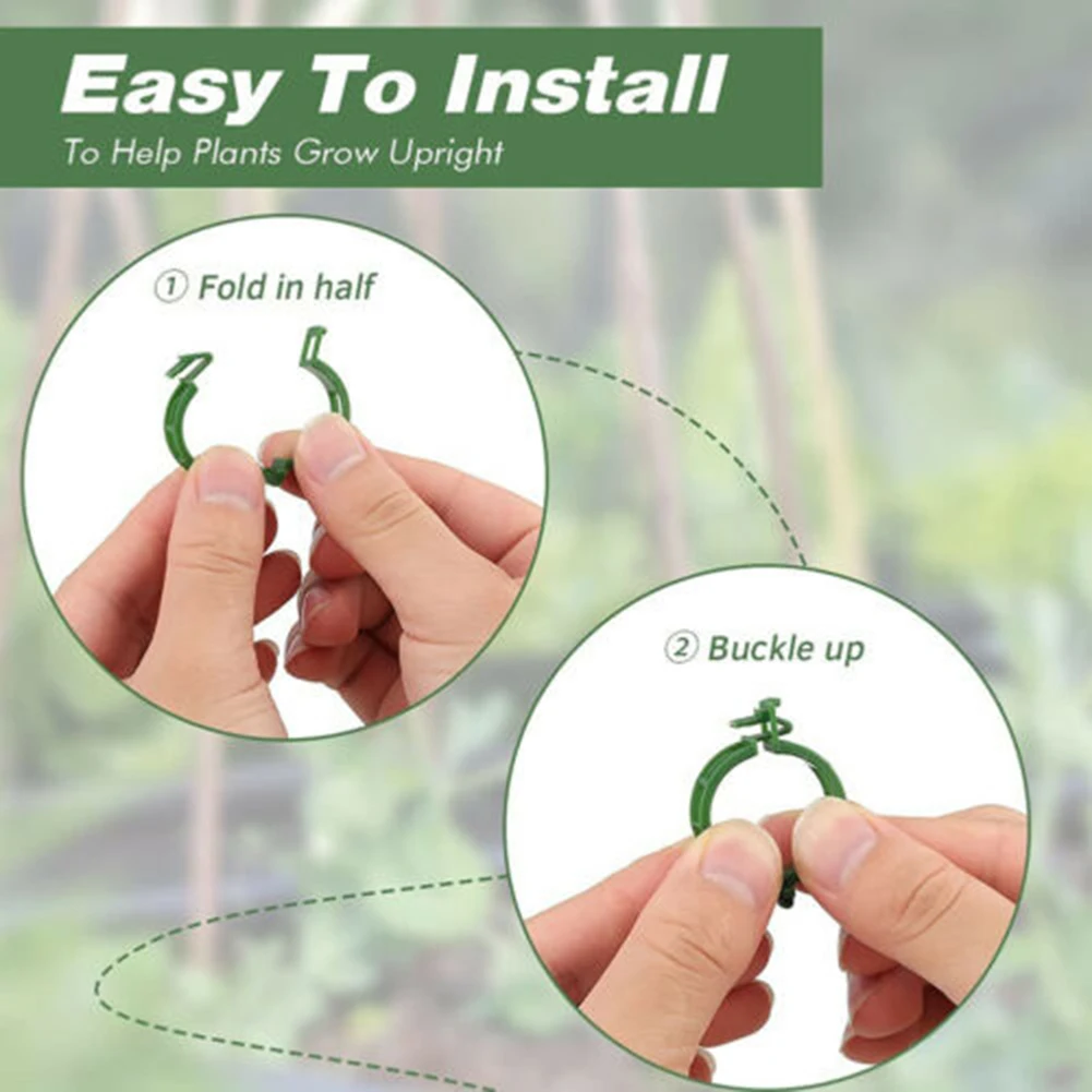 100pcs Plastic Binding Vine Clip Vegetable Tomato Ring Buckle Fixed Binding Clip Plant Vine Strap Bracket Garden Fix Plant Vine
100pcs Plastic Binding Vine Clip Vegetable Tomato Ring Buckle Fixed Binding Clip Plant Vine Strap Bracket Garden Fix Plant Vine