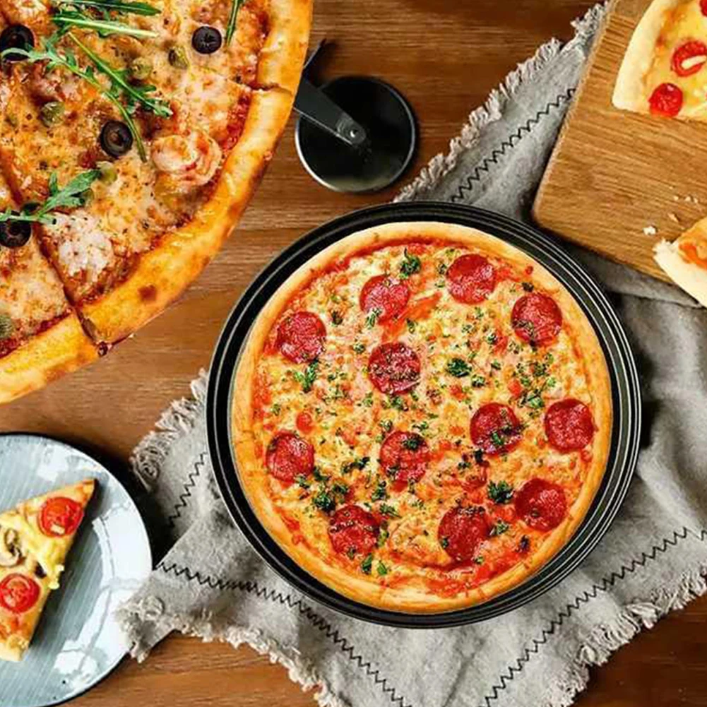 Baking Pan Pizza Pan Punched Pizza Pan 24.5cm/28cm/32cm Size Carbon Steel Perforated Perforated Pizza Pan Round Shape
Baking Pan Pizza Pan Punched Pizza Pan 24.5cm/28cm/32cm Size Carbon Steel Perforated Perforated Pizza Pan Round Shape