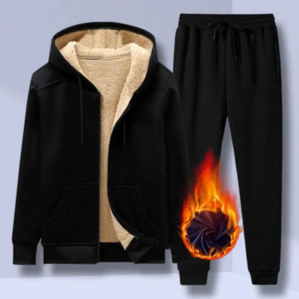 Plush Men's Hooded Sweatshirts Pants Set Casual Men's Tracksuit Cashmere Winter Men Suit Drawstring Sportswear Training Outfit
Plush Men's Hooded Sweatshirts Pants Set Casual Men's Tracksuit Cashmere Winter Men Suit Drawstring Sportswear Training Outfit