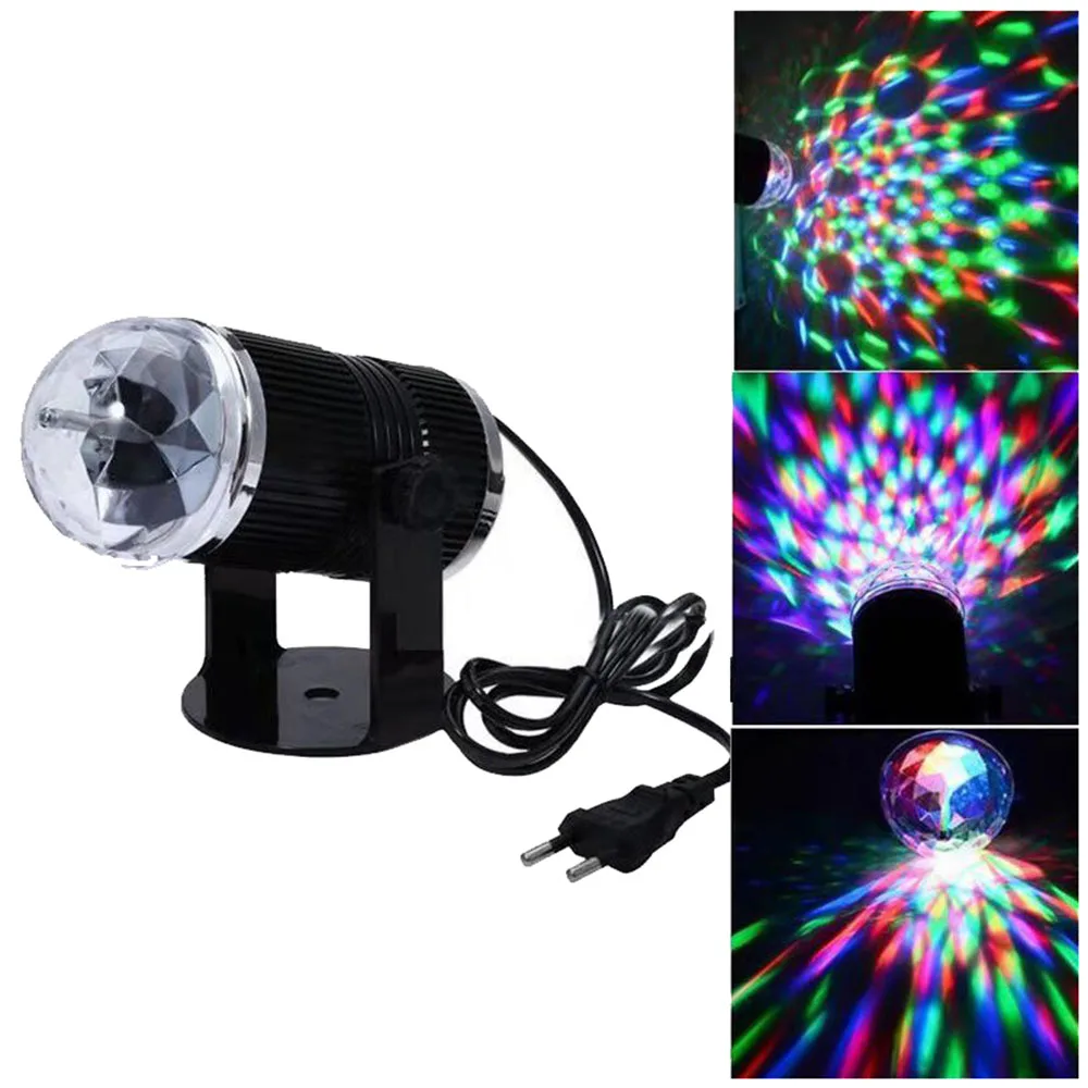

5W RGB Laser Projector Lamp Sound Activated Rotating Disco Light Colorful LED Stage Light DJ Party Light for Home KTV Bar Xmas