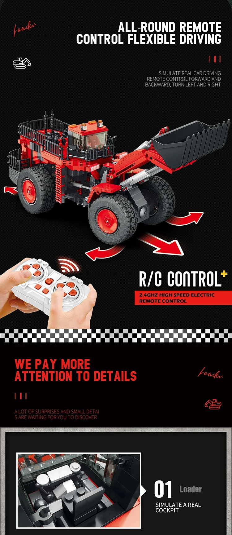 1876PCS Loader Forklift Building Blocks City Remote Control Engineering Vehicle Car Model Technology Blocks Kids Toys Gifts 1876PCS Loader Forklift Building Blocks City Remote Control Engineering Vehicle Car Model Technology Blocks Kids Toys Gifts