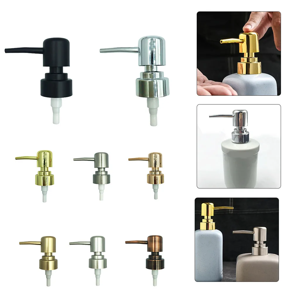 Stainless Steel Liquid Lotion Dispenser Head Replacement Soap Shower Pump Head Push Type Lotion Pump Head Bathroom Accessories
Stainless Steel Liquid Lotion Dispenser Head Replacement Soap Shower Pump Head Push Type Lotion Pump Head Bathroom Accessories