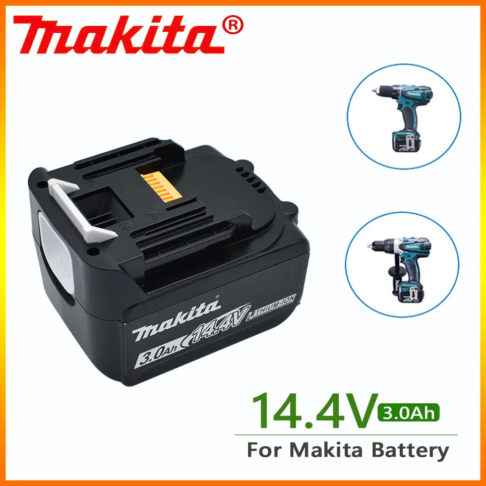 14.4V 3000mAh Makita BL1430 BL1415 BL1440 196875-4 194558-0 195444-8 3.0Ah14.4V Makita rechargeable battery for LED indicator
14.4V 3000mAh Makita BL1430 BL1415 BL1440 196875-4 194558-0 195444-8 3.0Ah14.4V Makita rechargeable battery for LED indicator