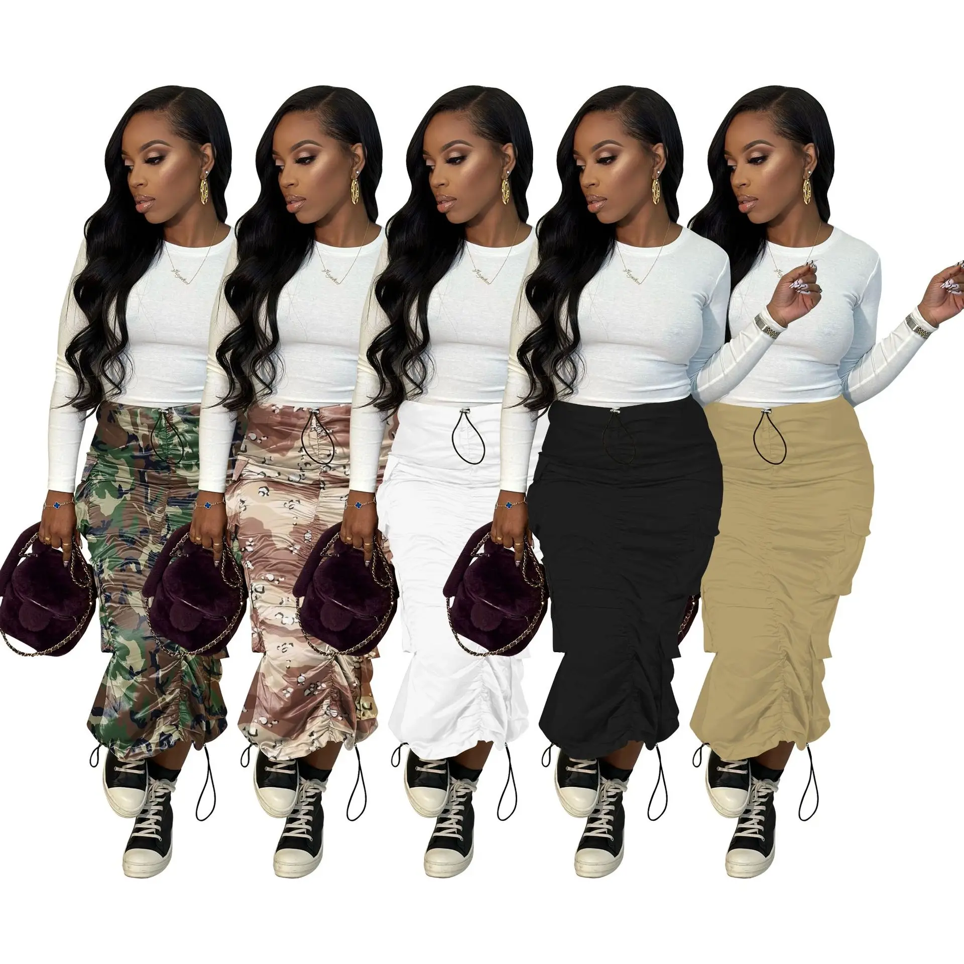 2023 New European-American Style Skirts Sexy Camouflage Print Bodycon Slim Skirts Clothes Streetwear
2023 New European-American Style Skirts Sexy Camouflage Print Bodycon Slim Skirts Clothes Streetwear