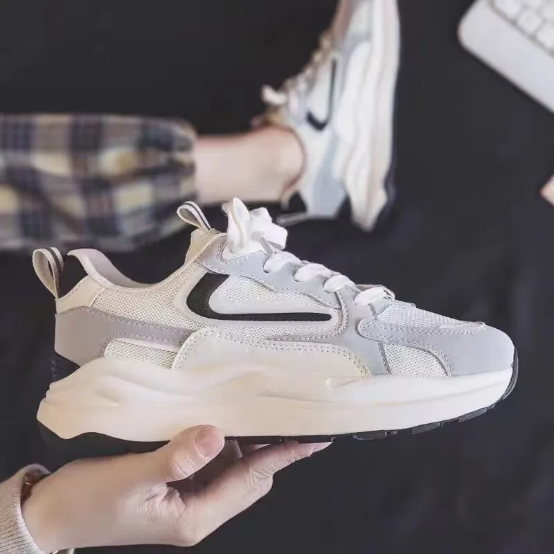 Кроссовки женские на танкетке со скрытым каблуком, дышащие, без шнуровки, Повседневная Уличная обувь для прогулок 
Кроссовки женские на танкетке со скрытым каблуком, дышащие, без шнуровки, Повседневная Уличная обувь для прогулок