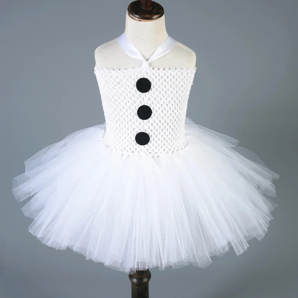 

Christmas Snowman Tutu Dress for Girls Kids Xmas Olf Costumes Princess Dresses Children New Year Clothes Set Baby Girl Outfit