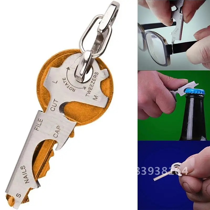 Key ring gadget with 8 tools in 1, multipurpose keytool carabiner clip for edc gear multitool multifunction quickdraw.
Key ring gadget with 8 tools in 1, multipurpose keytool carabiner clip for edc gear multitool multifunction quickdraw.