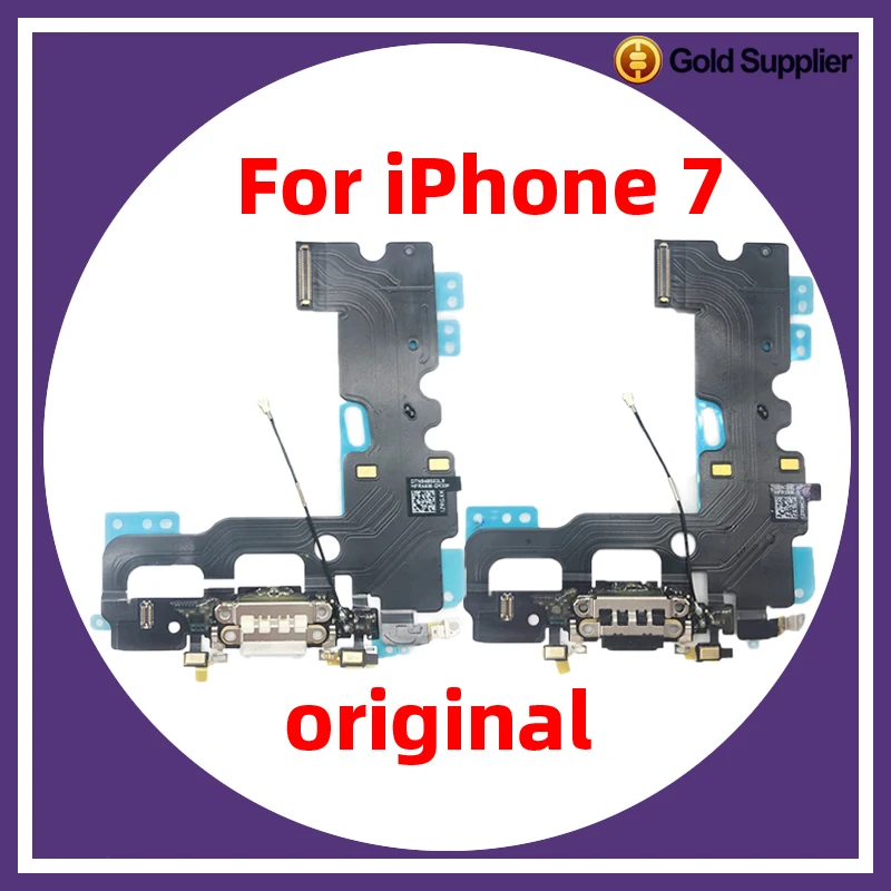 

Original For iphone 7 Charging Port Flex Microphone Mini USB Charger Dock Connector Repair Replacement Parts