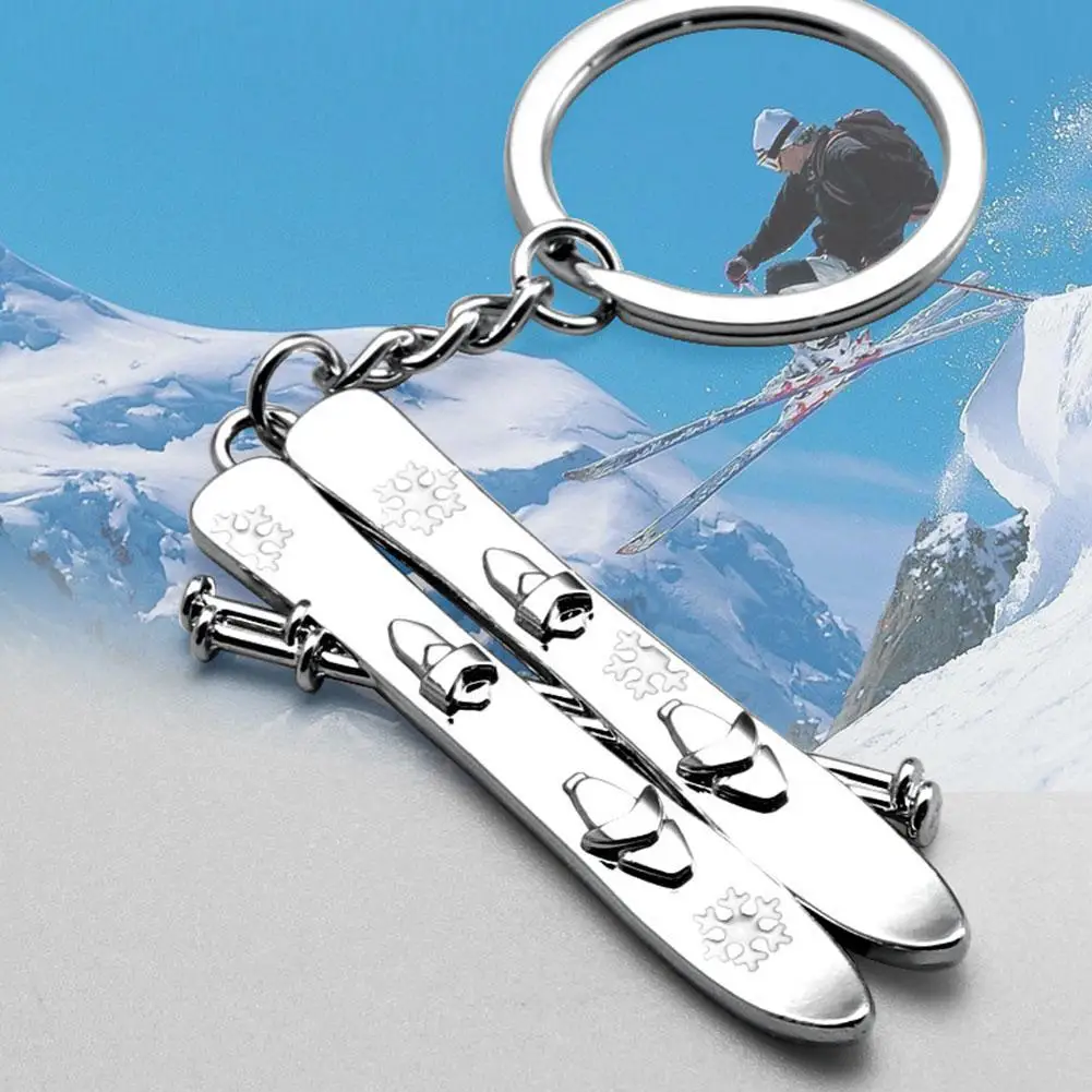 1 шт. стальной брелок для ключей сноуборда ледяного скейта катания на сноуборде