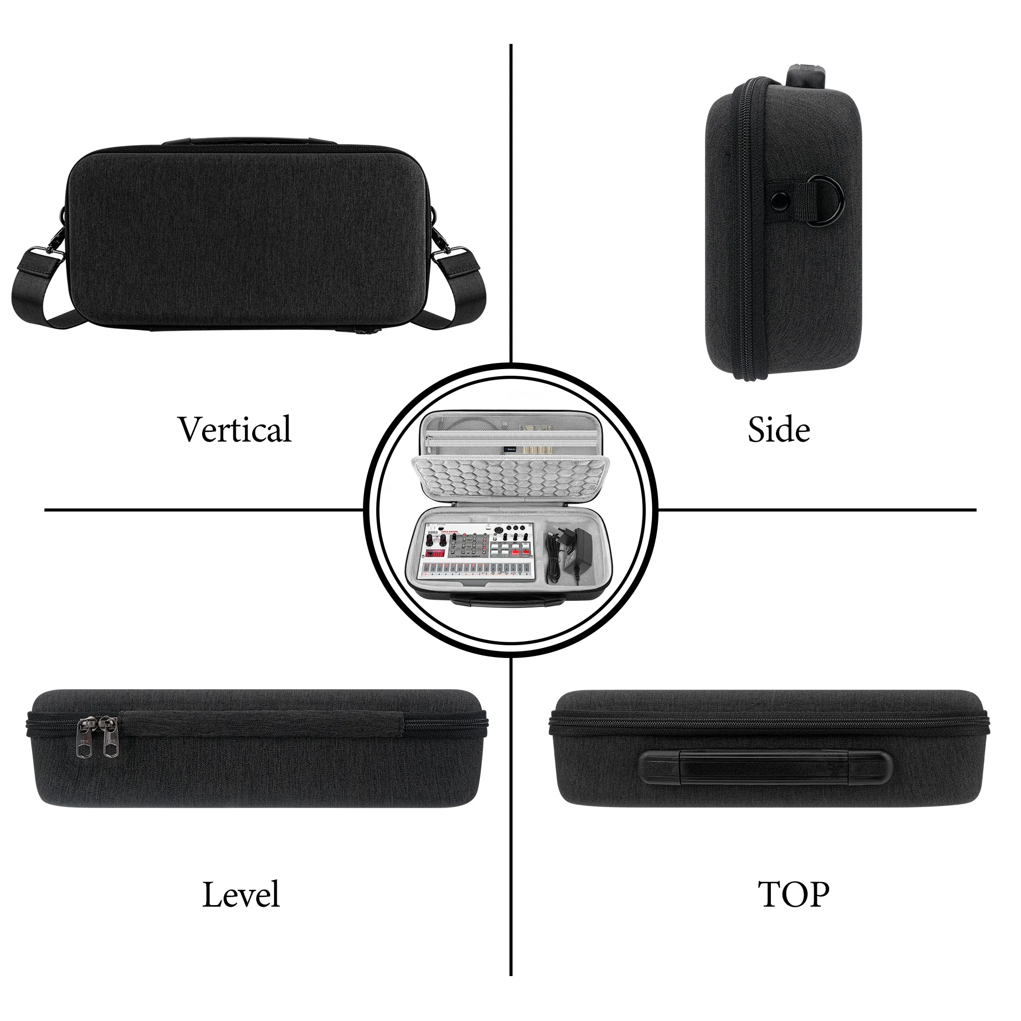 Audio Interface Carrying Case, Compatible with Korg Volca Drum / Volca Keys / Volca Beats / Volca FM2 / Volca Sample 2 Audio Interface Carrying Case, Compatible with Korg Volca Drum / Volca Keys / Volca Beats / Volca FM2 / Volca Sample 2