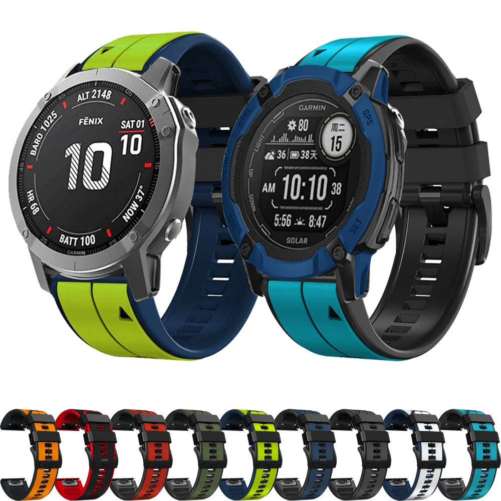 Ремешок силиконовый для наручных часов Garmin Fenix 7X 7Pro 6 6X 5 Epix Pro Gen2 Instinct 2X
Ремешок силиконовый для наручных часов Garmin Fenix 7X 7Pro 6 6X 5 Epix Pro Gen2 Instinct 2X