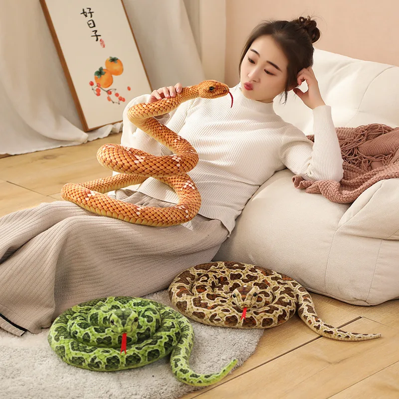 200cm Simulated Snake Plush Toy Realistic Viper Cobra Figure Soft Stuffed Animal Snake Home Decoration Boy Kids Birthday Gift
200cm Simulated Snake Plush Toy Realistic Viper Cobra Figure Soft Stuffed Animal Snake Home Decoration Boy Kids Birthday Gift