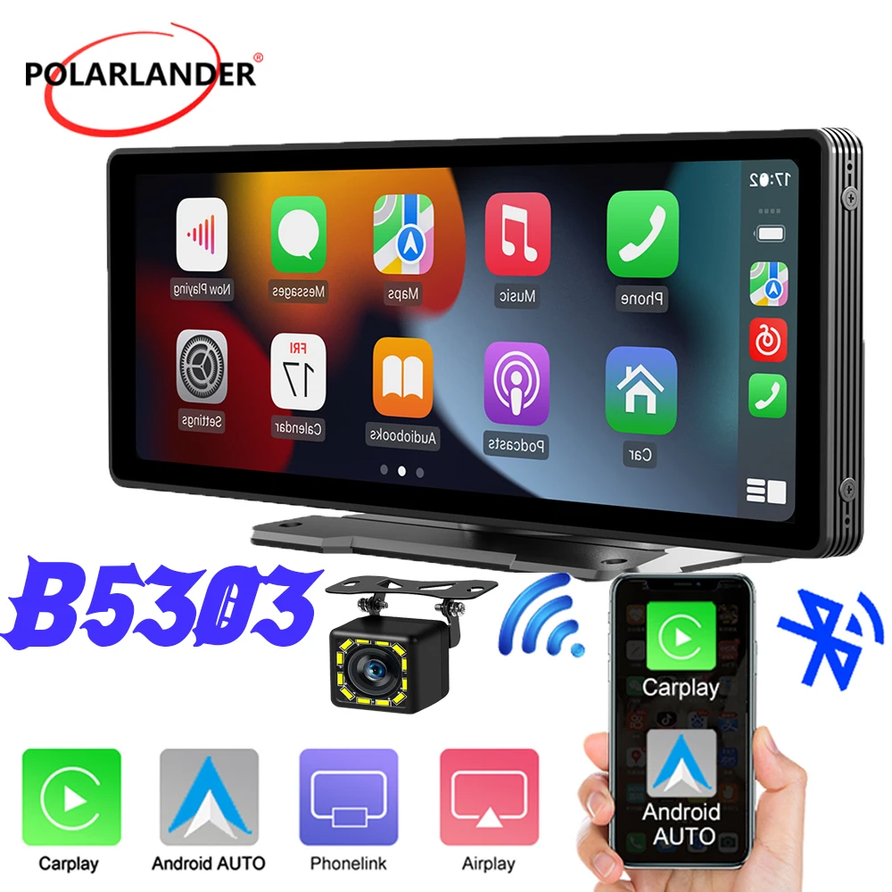Car MP5 Multimedia Player 9 Inch IPS Touch Screen MirrorLink Bluetooth Wireless Carplay Android Auto Portable Stereo Receiver
Car MP5 Multimedia Player 9 Inch IPS Touch Screen MirrorLink Bluetooth Wireless Carplay Android Auto Portable Stereo Receiver