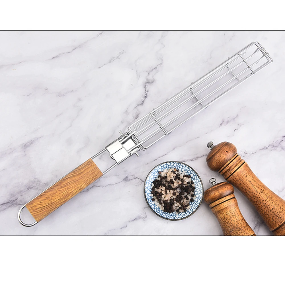 Nonstick Barbecue Grill Basket Reusable and Environmentally Friendly Prevents Food Dropping Wood Handle Heat Food Evenly
Nonstick Barbecue Grill Basket Reusable and Environmentally Friendly Prevents Food Dropping Wood Handle Heat Food Evenly
