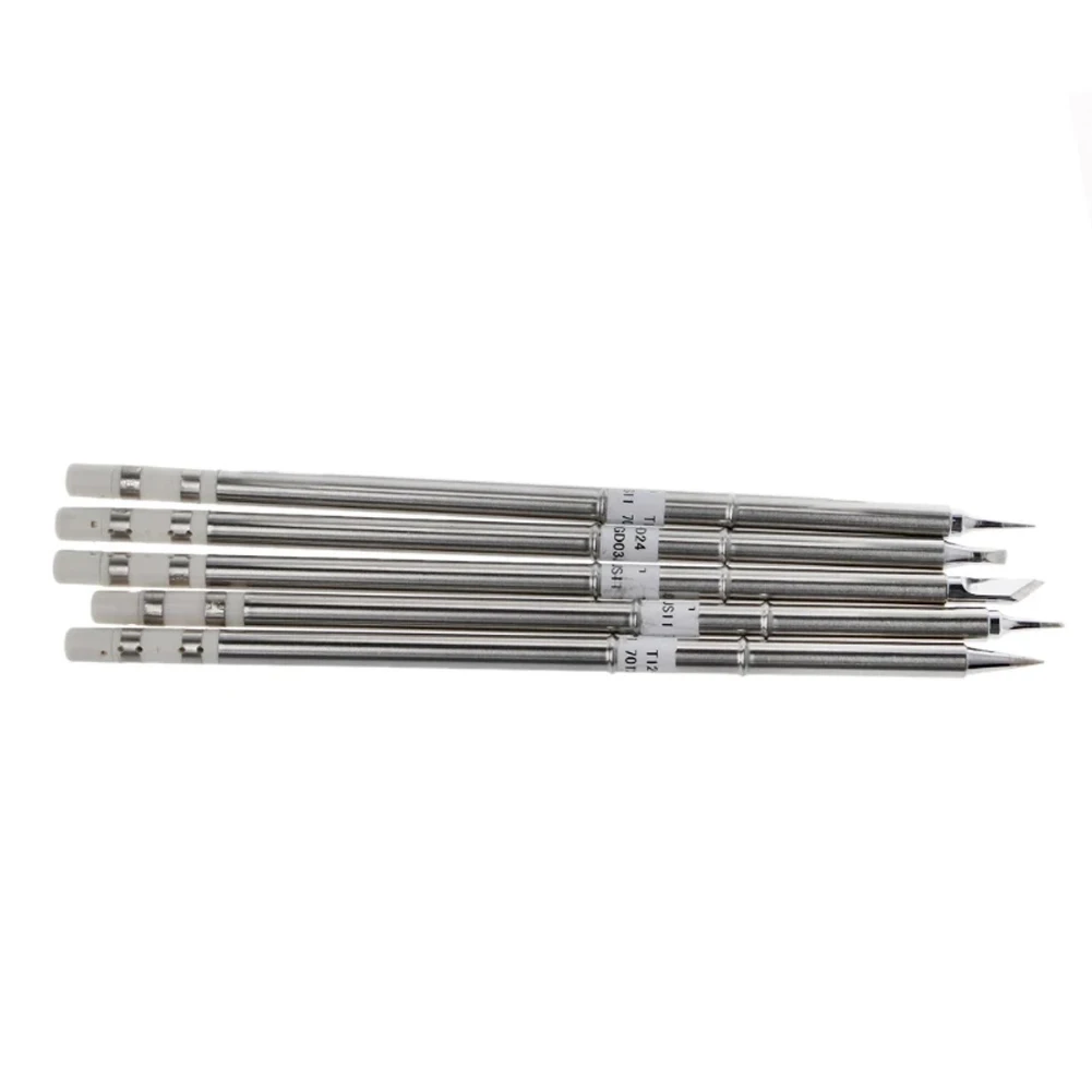 5Pcs T12 Soldering Solder Iron Tips T12-ILS BC1 D24 K BL For FX-9501 HAKKO912 FM-2027 2028 Handle DIY Soldering Station Kits
5Pcs T12 Soldering Solder Iron Tips T12-ILS BC1 D24 K BL For FX-9501 HAKKO912 FM-2027 2028 Handle DIY Soldering Station Kits