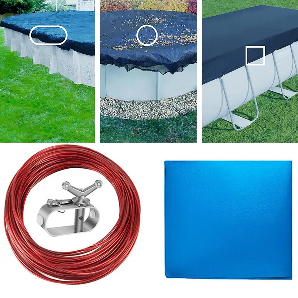 Rainwater Protection Pool Cover Durable Winter Pool Cover Set Heavy Duty Dustproof Uv Protection Ideal for Above Ground Swimming
Rainwater Protection Pool Cover Durable Winter Pool Cover Set Heavy Duty Dustproof Uv Protection Ideal for Above Ground Swimming