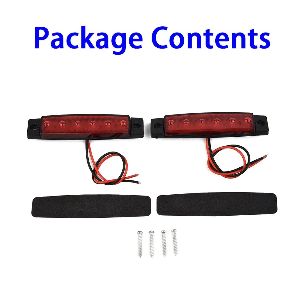 2pcs 6LED Red Sealed Turn Brake Stop Tail Light For Truck, Trailer, RV, Boat, Side Marker Lights With Mouting Screw
2pcs 6LED Red Sealed Turn Brake Stop Tail Light For Truck, Trailer, RV, Boat, Side Marker Lights With Mouting Screw