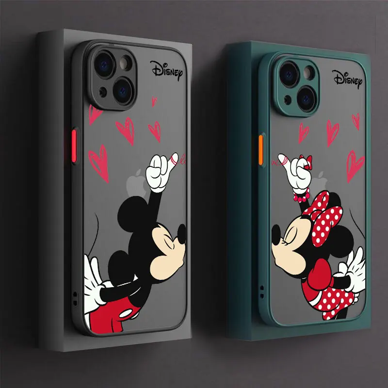 Disney Love Minnie Mickey Anime Phone Case For iPhone 14 15 16 Pro Max Cover For Apple 11 12 13 Pro 7 8 16 Plus Translucent Case Disney Love Minnie Mickey Anime Phone Case For iPhone 14 15 16 Pro Max Cover For Apple 11 12 13 Pro 7 8 16 Plus Translucent Case