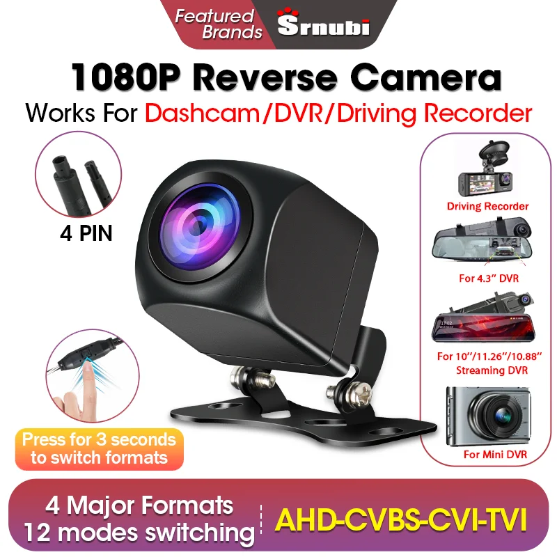 AHD Car Rear View Lens Night Vision IP68 Waterproof CVBS CVI TVI Backup Monitor Reversing Auto Parking Camera For DVR Dashcam
AHD Car Rear View Lens Night Vision IP68 Waterproof CVBS CVI TVI Backup Monitor Reversing Auto Parking Camera For DVR Dashcam