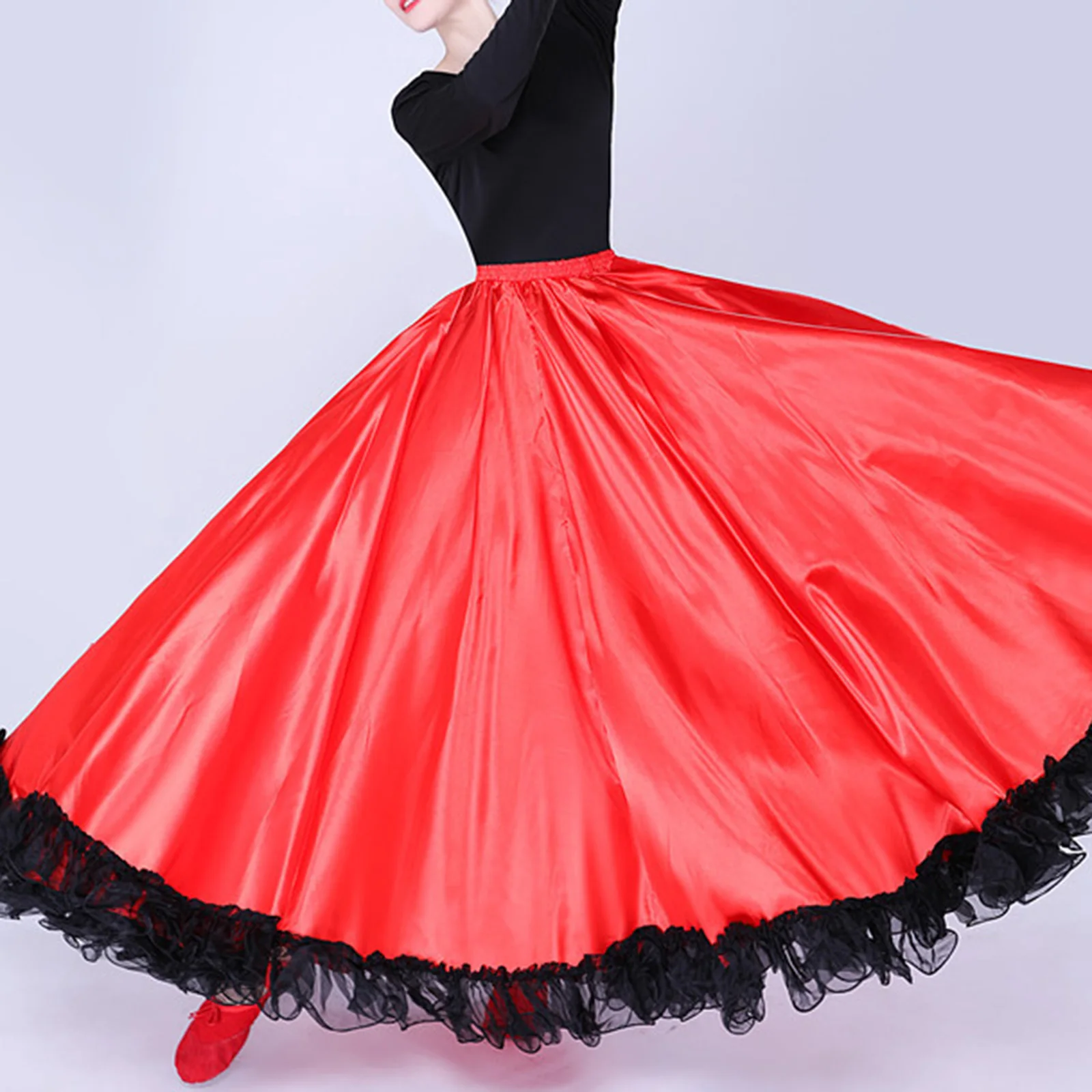 Юбка Женская атласная с оборками на подоле для танца живота
Юбка Женская атласная с оборками на подоле для танца живота