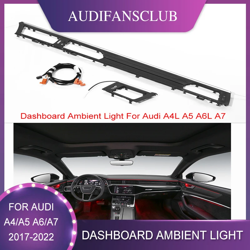 Auto Dashboard Ambient Light Central control LED Bar Strip Light Co-pilot Panel For Audi A6 C8 A7 Atmosphere Light
Auto Dashboard Ambient Light Central control LED Bar Strip Light Co-pilot Panel For Audi A6 C8 A7 Atmosphere Light