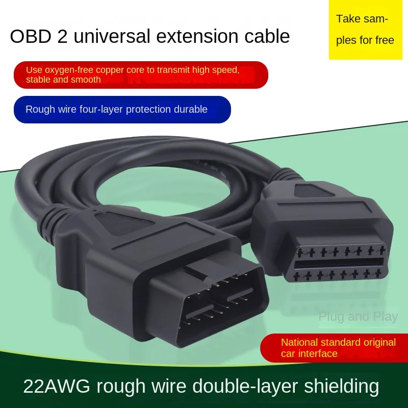 Automobile Truck OBD2 Interface Extension Cable Male To Female 16 Core Energized 16-pin Diagnostic Tool Connecting Cable Cold
Automobile Truck OBD2 Interface Extension Cable Male To Female 16 Core Energized 16-pin Diagnostic Tool Connecting Cable Cold