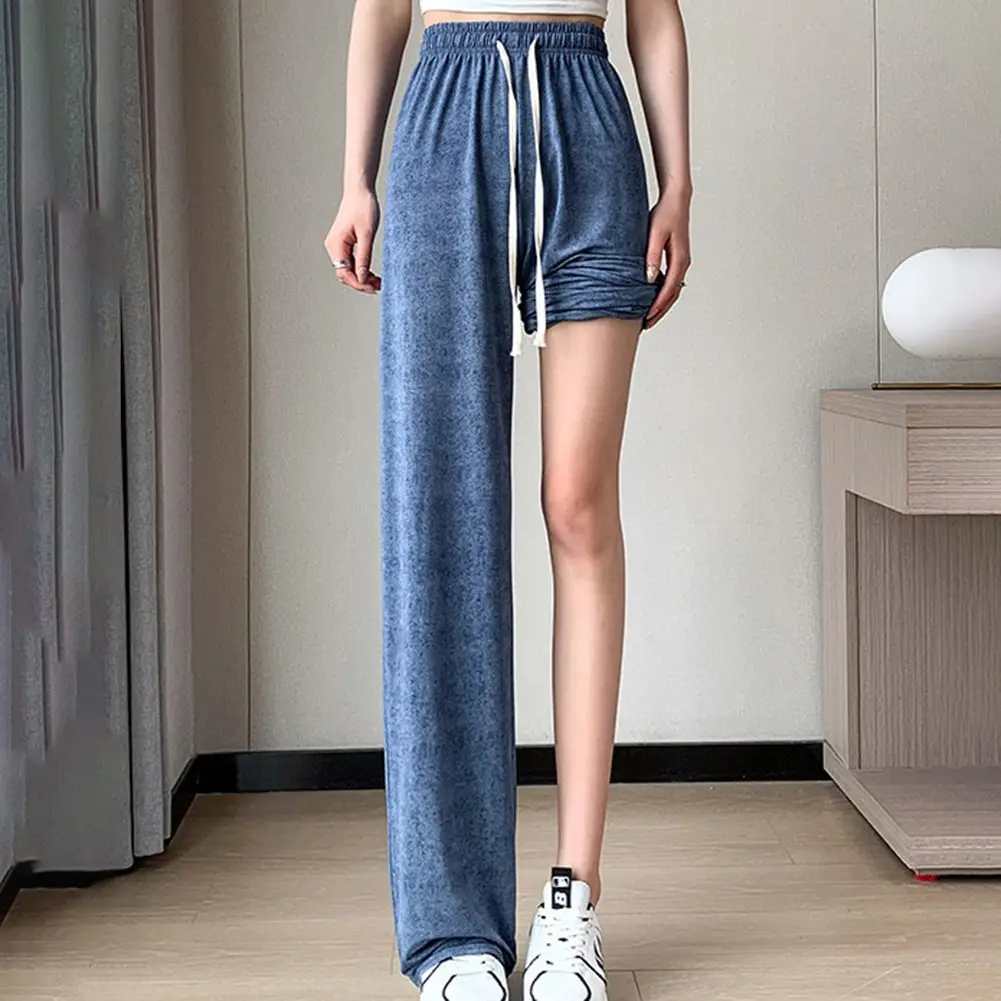 Loose Casual Wide Leg Pants Long Letter Print Trousers Drawstring Mopping Straight Pants Women Spring Summer
Loose Casual Wide Leg Pants Long Letter Print Trousers Drawstring Mopping Straight Pants Women Spring Summer