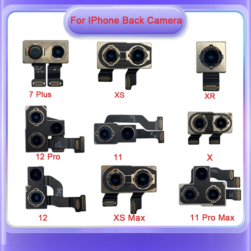 Rear Camera For IPhone 6S 7 8 Plus Back Camera Rear Main Lens Flex Cable Camera For Iphone X XR XS MAX 11 12 PRO
Rear Camera For IPhone 6S 7 8 Plus Back Camera Rear Main Lens Flex Cable Camera For Iphone X XR XS MAX 11 12 PRO