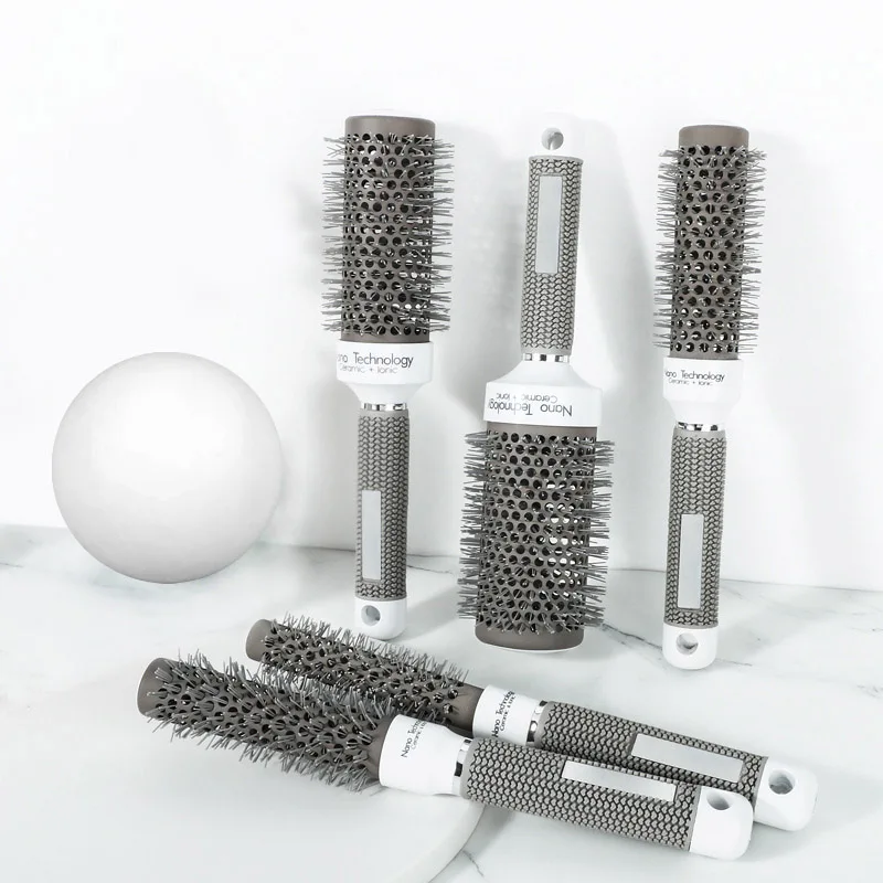 Grey aluminium tube comb heat conduction air ceramic roller comb hair salon professional styling comb hairdressing comb curls cy
Grey aluminium tube comb heat conduction air ceramic roller comb hair salon professional styling comb hairdressing comb curls cy