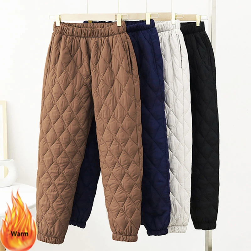 ultra light cotton padded pant women elastic waist solid colors baggy trousers winter warm oversized stretch quilted pantalones
ultra light cotton padded pant women elastic waist solid colors baggy trousers winter warm oversized stretch quilted pantalones
