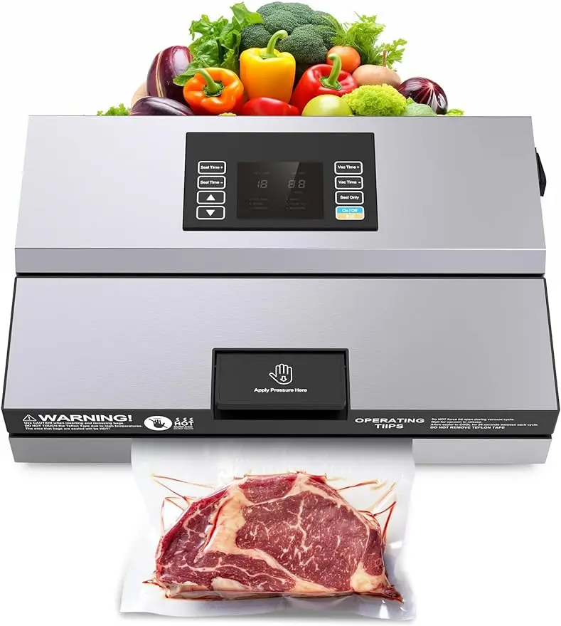Промышленный вакуумный упаковщик Ecojoy V9200,90 кПа, 12 дюймов, непрерывно использует 500 + Foodsaver без остановки, 7 режимов, двойной насос
Промышленный вакуумный упаковщик Ecojoy V9200,90 кПа, 12 дюймов, непрерывно использует 500 + Foodsaver без остановки, 7 режимов, двойной насос
