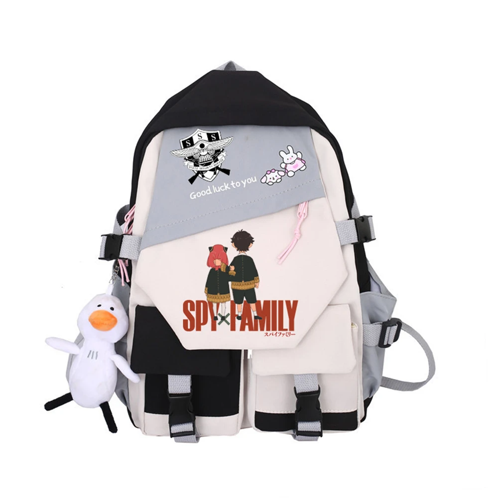 Рюкзак SPY×FAMILY, нейлоновая сумка на плечо, рюкзак на молнии, модный рюкзак, дорожный рюкзак, Студенческая мультяшная школьная сумка с бесплатной подвеской
Рюкзак SPY×FAMILY, нейлоновая сумка на плечо, рюкзак на молнии, модный рюкзак, дорожный рюкзак, Студенческая мультяшная школьная сумка с бесплатной подвеской