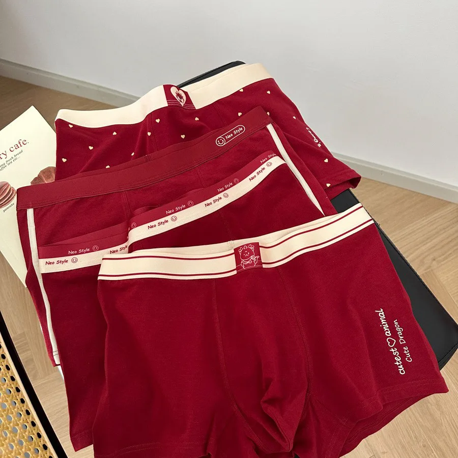new year pure cotton boxers men Underwear fashion Red christmas 5A Antibacterial breathable male underpants boxers YNHP
new year pure cotton boxers men Underwear fashion Red christmas 5A Antibacterial breathable male underpants boxers YNHP