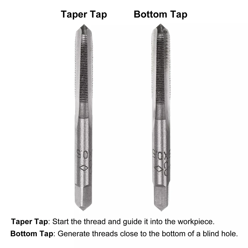 2PCS M5x0.5 Alloy Steel Taper/Bottom Thread Taps Straight Fluted Screw Thread Hand Tap Drill Right Hand Thread Metric Tap
2PCS M5x0.5 Alloy Steel Taper/Bottom Thread Taps Straight Fluted Screw Thread Hand Tap Drill Right Hand Thread Metric Tap