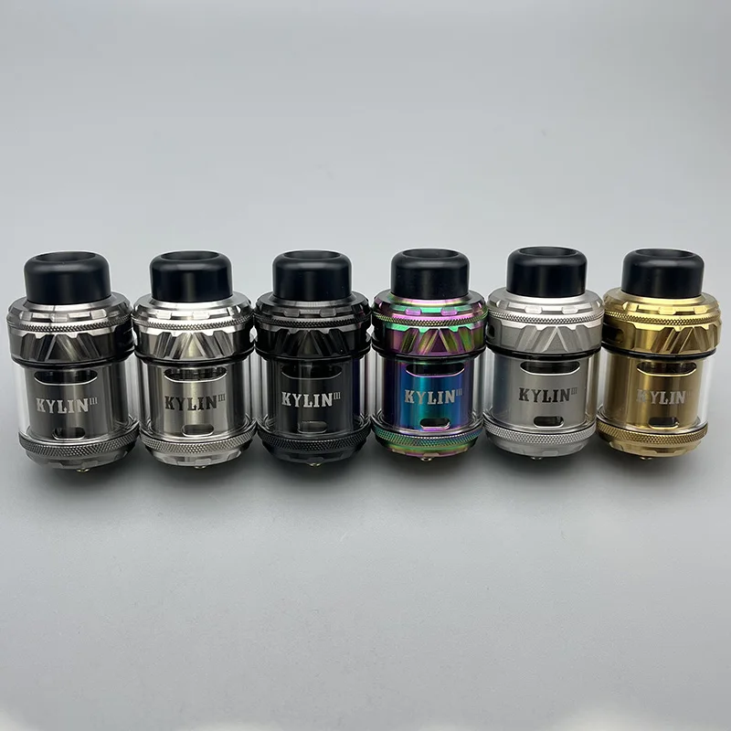 

Kylin V3 RTA Atomizer 6ml 25mm Dual Coil Creative Honeycomb Airflow Rebuildable Tank Vape E-Cigarette VS Zeus X RTA