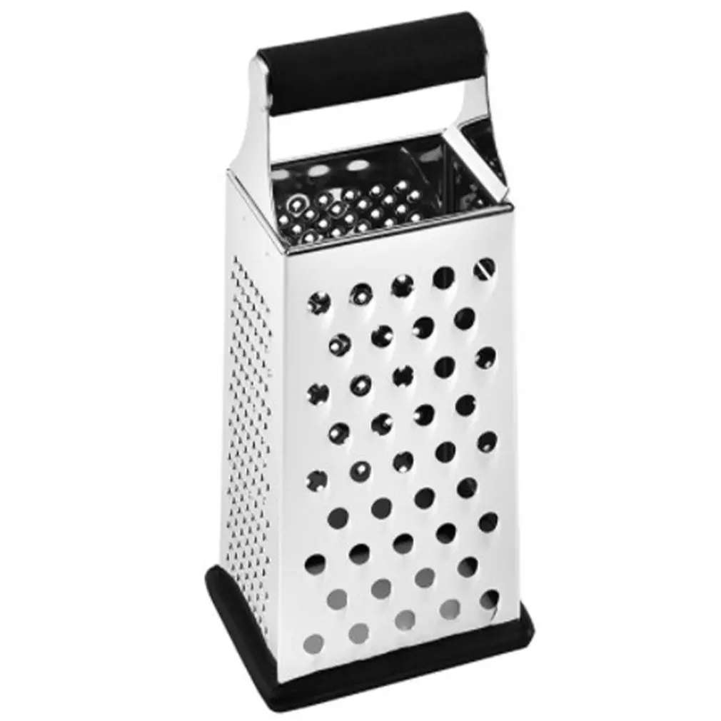 Multifunctional Box Grater Cheese Graters Stainless Steel For Kitchen Graters For Kitchen With 4 Sides Grater Non-Slip Base
Multifunctional Box Grater Cheese Graters Stainless Steel For Kitchen Graters For Kitchen With 4 Sides Grater Non-Slip Base