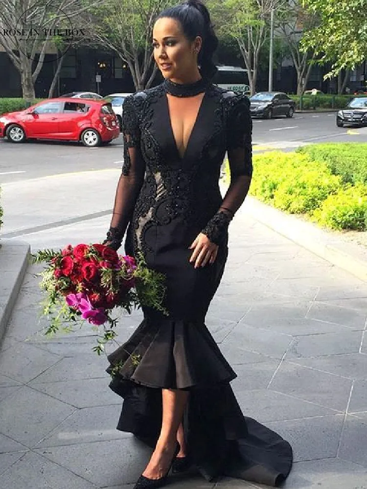 New Arrival 2022 Luxury Black Lace Fishtail Wedding Dress Sexy Long Sleeve Ruffle Wedding Bridal Gowns
New Arrival 2022 Luxury Black Lace Fishtail Wedding Dress Sexy Long Sleeve Ruffle Wedding Bridal Gowns