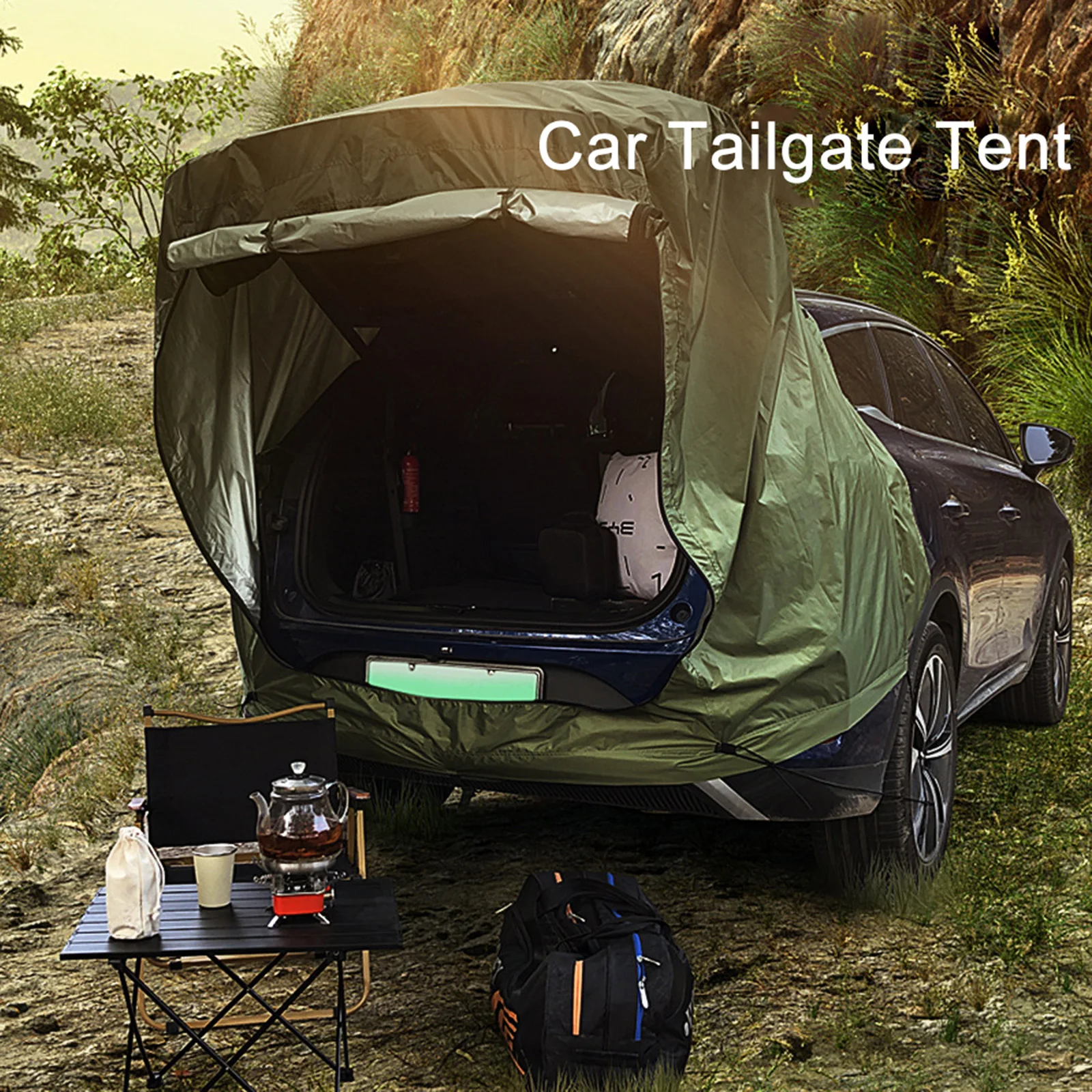 1 Set Camping Tent Kits SUV Cabana Tent With Awning Shade Large Space Wide Vision Car Tailgate Tear-Resistant Tent Rear Tent
1 Set Camping Tent Kits SUV Cabana Tent With Awning Shade Large Space Wide Vision Car Tailgate Tear-Resistant Tent Rear Tent