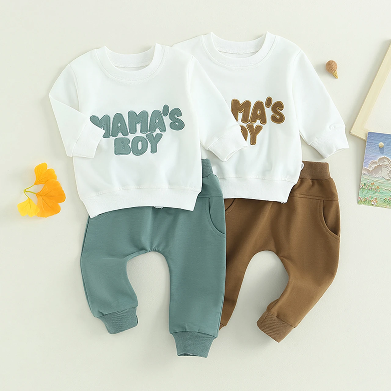 Toddler Baby Boy Clothes MAMA'S BOY Long Sleeve Pullover Sweatshirt Stretch Jogger Pants Infant Fall Winter Sports Outfit
Toddler Baby Boy Clothes MAMA'S BOY Long Sleeve Pullover Sweatshirt Stretch Jogger Pants Infant Fall Winter Sports Outfit
